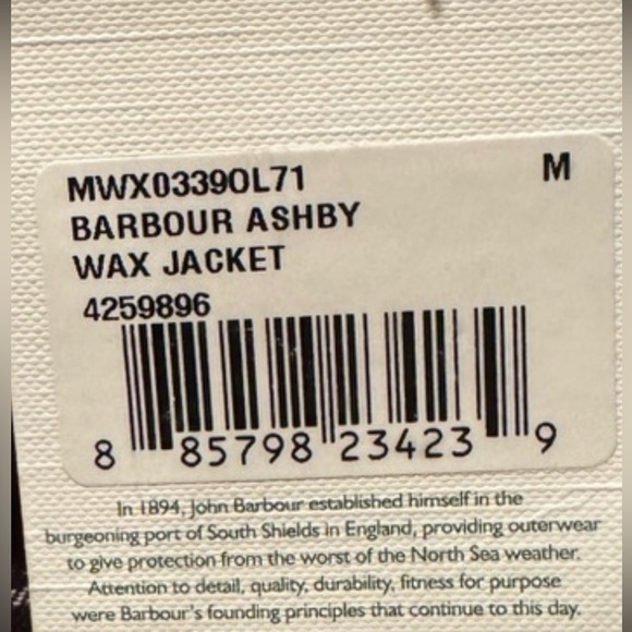 Barbour Classic Ashby Versatility medium weight Barbour waxed jacket. Size M - Picture 7 of 7